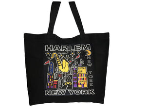 Harlem Jazz Jumbo Tote Bag - Mean-Tees.com