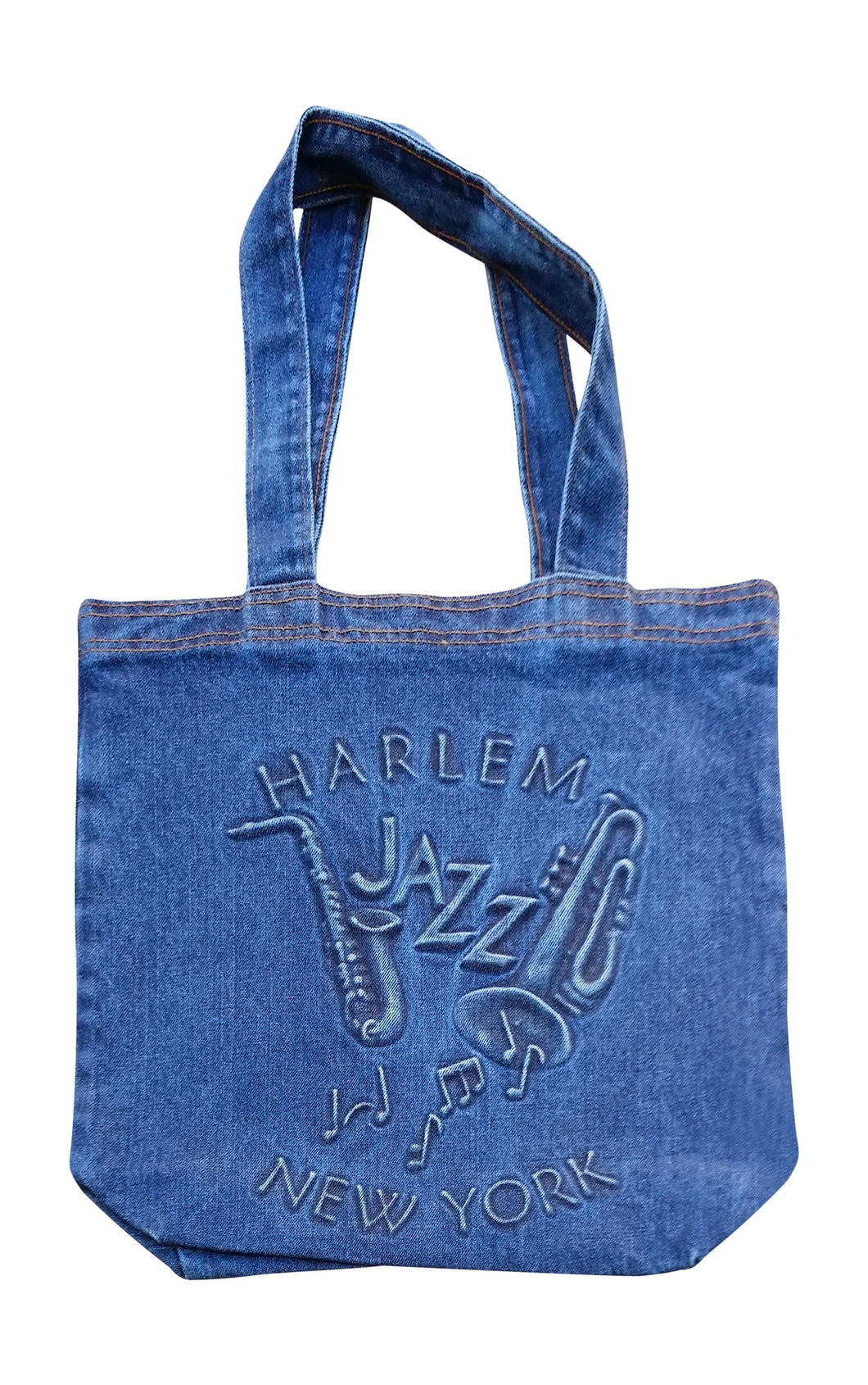 Harlem New York Jazz Embossed Tote Bag - Mean-Tees.com