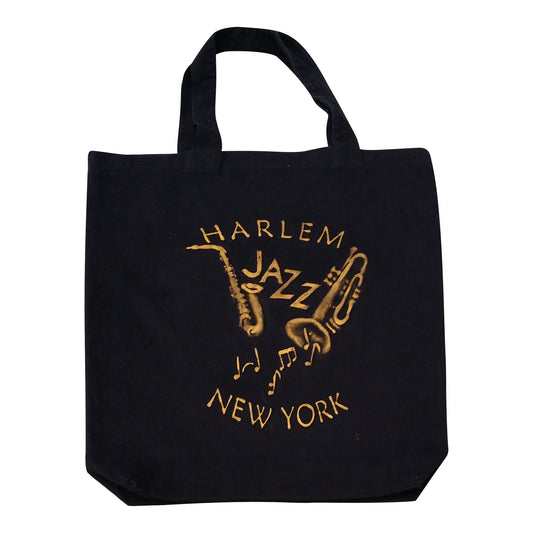 Harlem New York Jazz Embossed Jumbo Tote Bag - Mean-Tees.com