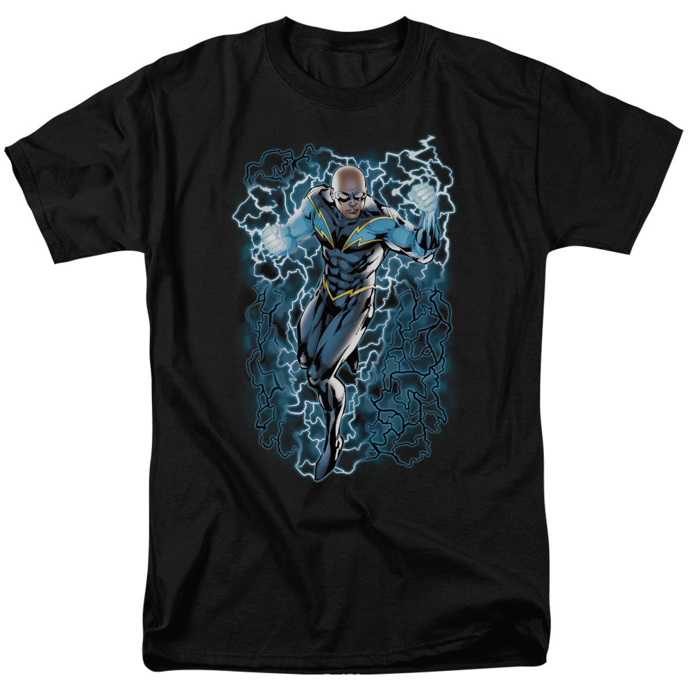 Black Lightning Bolts JLA T-Shirt - Mean-Tees.com