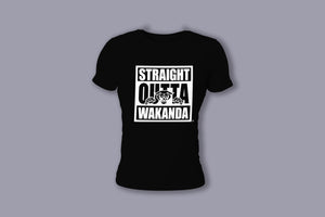 Ladies Straight Outta Wakanda Short-Sleeve T-shirt - Mean-Tees.com