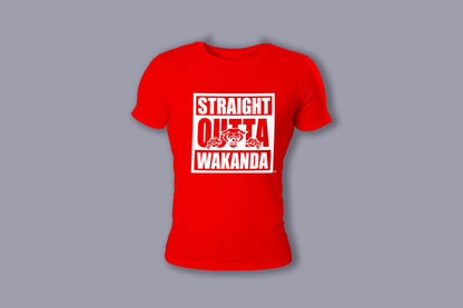 Ladies Straight Outta Wakanda Short-Sleeve T-shirt - Mean-Tees.com