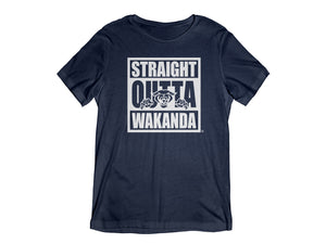 Straight Outta Wakanda Short Sleeve T-Shirt - Mean-Tees.com