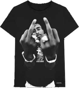 Tupac Shakur's Hand Language Tee - Mean-Tees.com