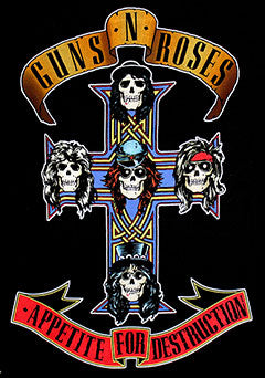 Gun and Roses - Mean-Tees.com