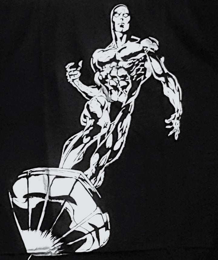 Rare Shimmering Silver Surfer - Mean-Tees.com
